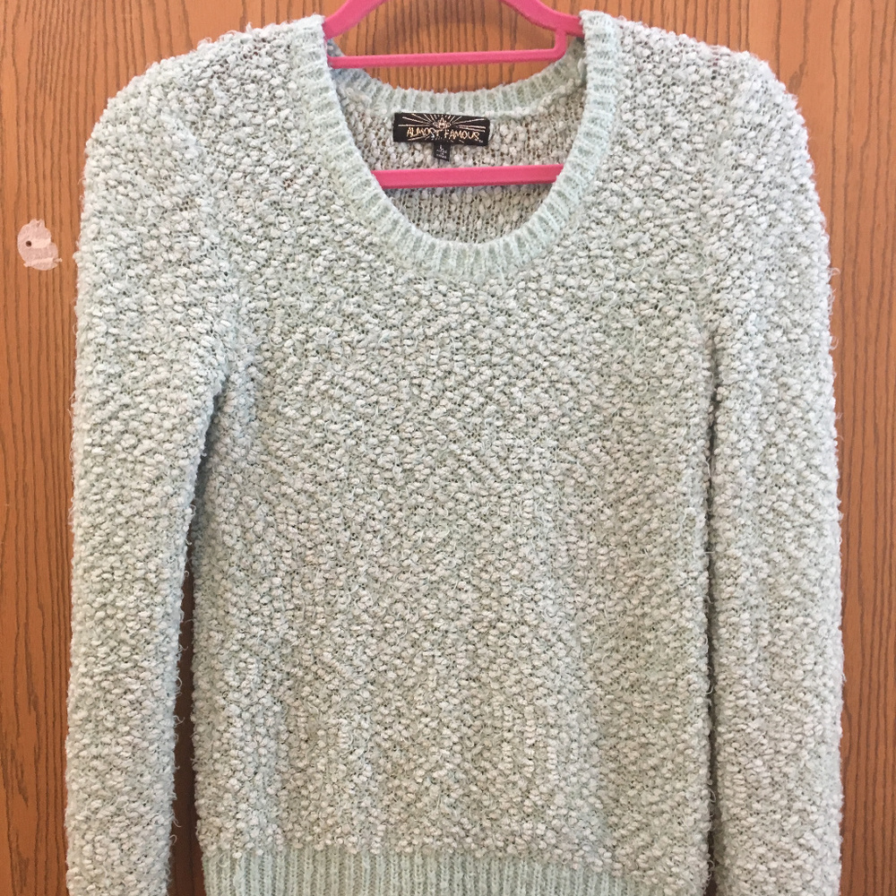 Almost Famous Soft Blue Sweater